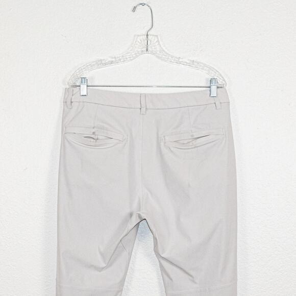 Lululemon Men's 34 ABC Slim fit Trouser Pants Warpstreme in Light Grey - Picture 5 of 11